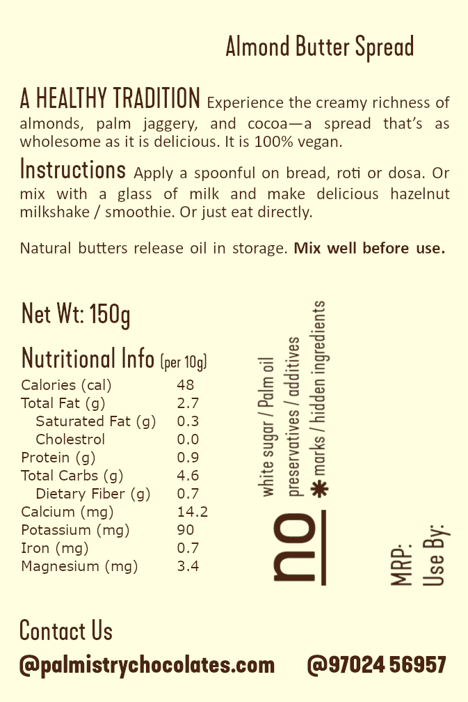 Almond Butter Spread - 170g